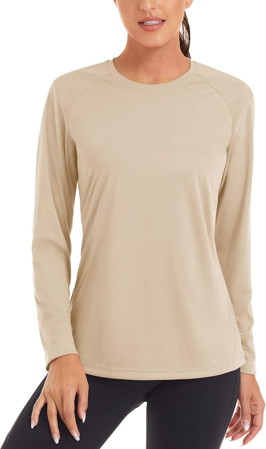 TACVASEN Women's Sun Protection Shirt UPF 50+ Long Sleeve Hiking Running Sport Workout Rash Guards Tops