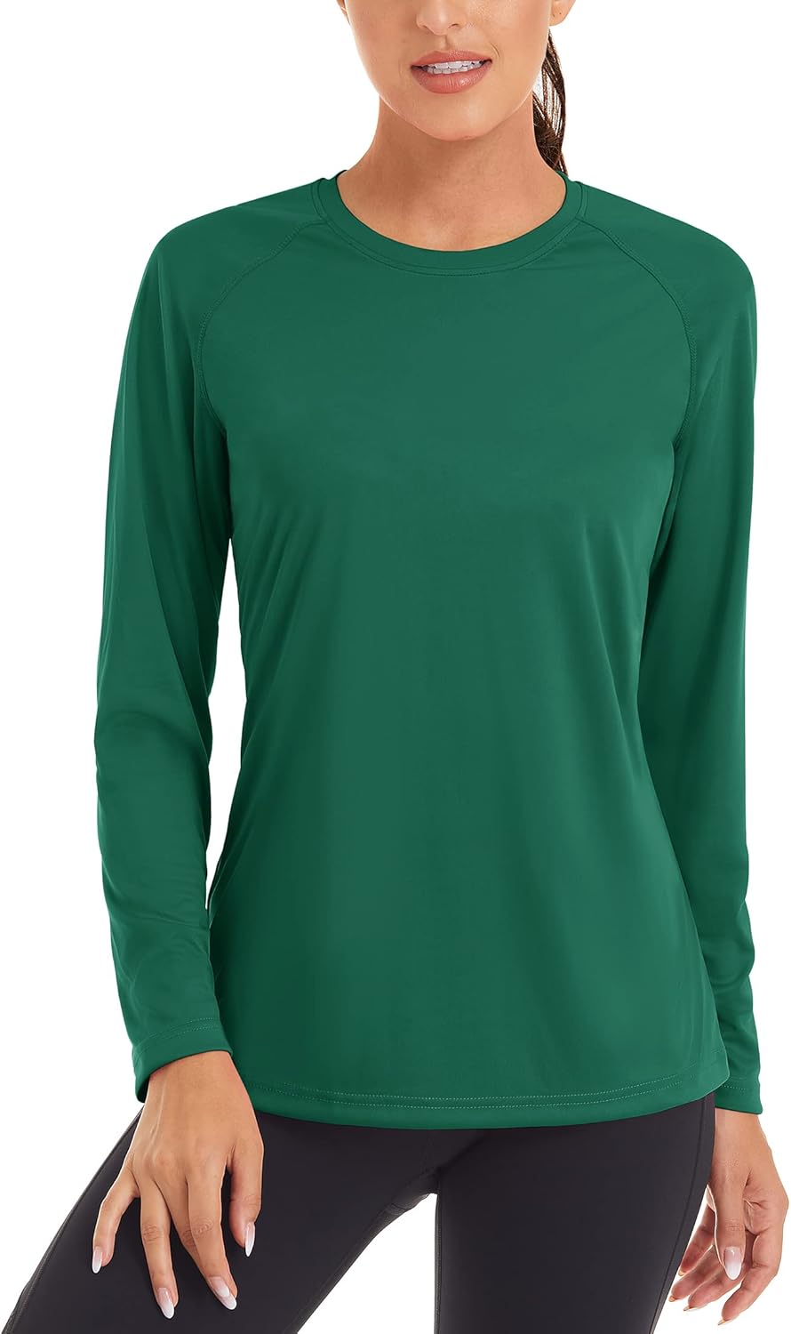 TACVASEN Women's Sun Protection Shirt UPF 50+ Long Sleeve Hiking Running Sport Workout Rash Guards Tops