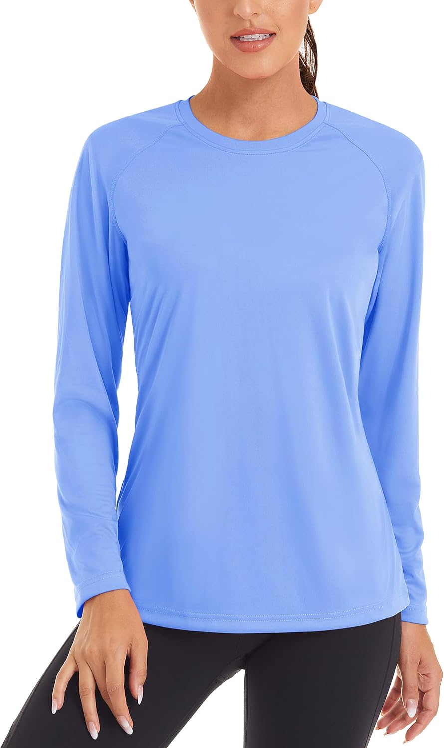 TACVASEN Women's Sun Protection Shirt UPF 50+ Long Sleeve Hiking Running Sport Workout Rash Guards Tops