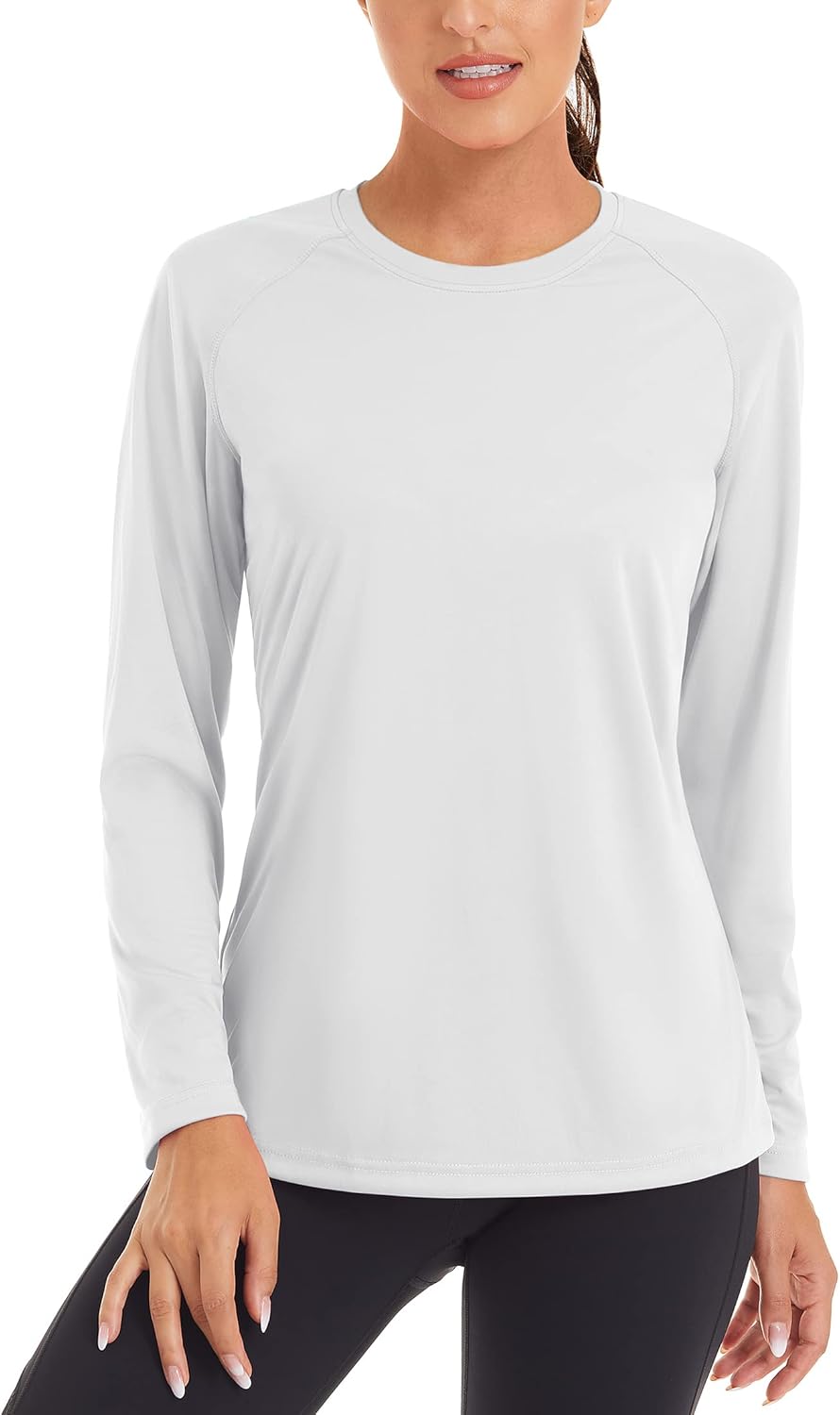 TACVASEN Women's Sun Protection Shirt UPF 50+ Long Sleeve Hiking Running Sport Workout Rash Guards Tops