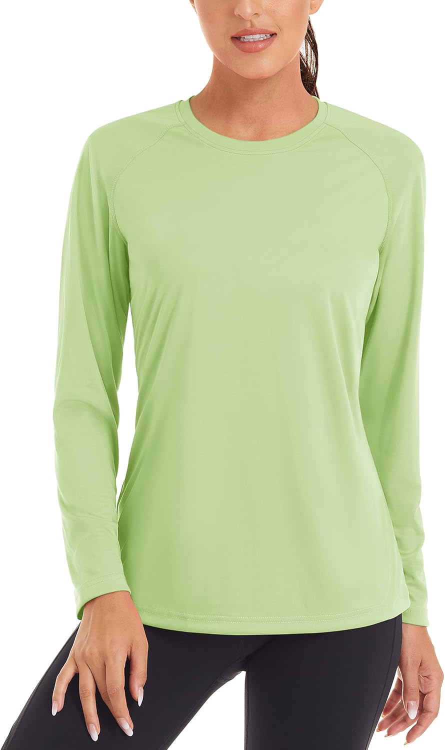 TACVASEN Women's Sun Protection Shirt UPF 50+ Long Sleeve Hiking Running Sport Workout Rash Guards Tops