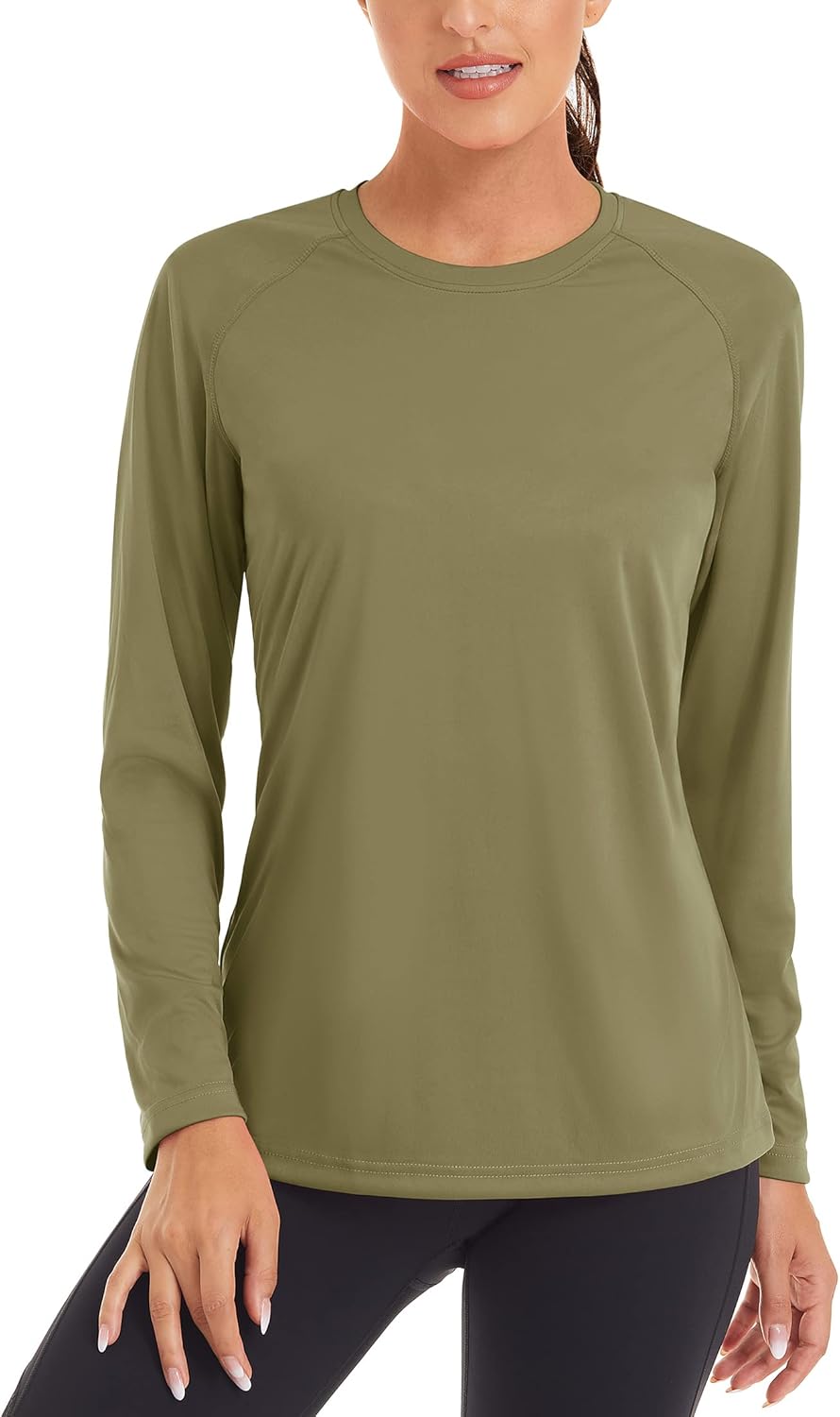 TACVASEN Women's Sun Protection Shirt UPF 50+ Long Sleeve Hiking Running Sport Workout Rash Guards Tops