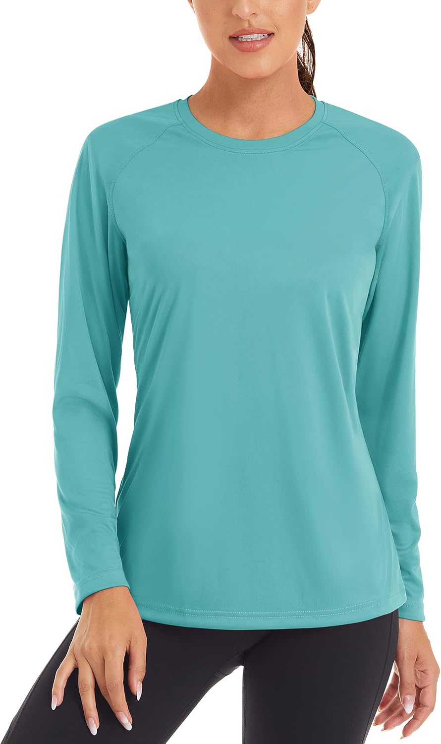 TACVASEN Women's Sun Protection Shirt UPF 50+ Long Sleeve Hiking Running Sport Workout Rash Guards Tops
