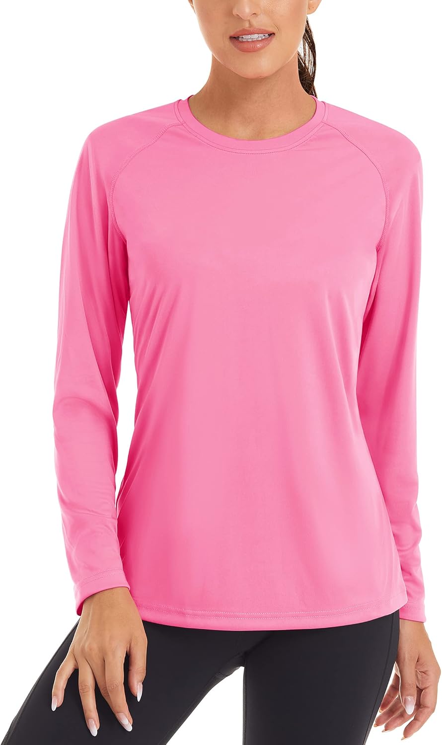 TACVASEN Women's Sun Protection Shirt UPF 50+ Long Sleeve Hiking Running Sport Workout Rash Guards Tops
