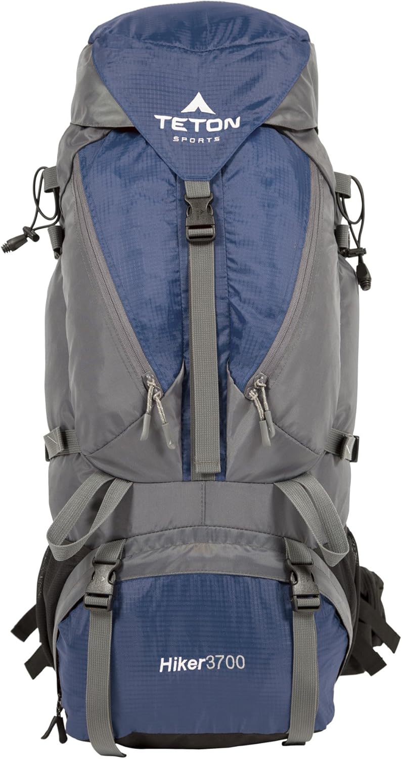 TETON Sports Outfitter 4600 Ultralight Internal Frame High-Performance Backpack for Hiking, Camping, Travel, and Outdoor Activities; 75L, Blue