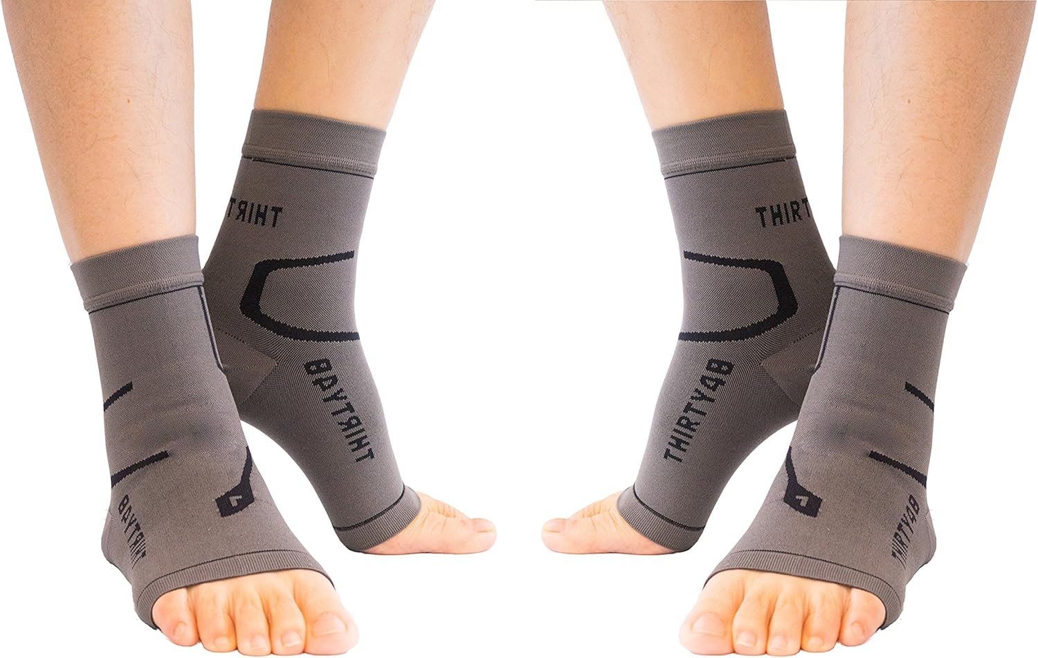 Thirty48 Plantar Fasciitis Compression Socks(1 or 2 Pairs), 20-30 mmHg Foot Compression Sleeves for Ankle\/Heel Support, Increase Blood Circulation, Relieve Arch Pain, Reduce Foot Swelling