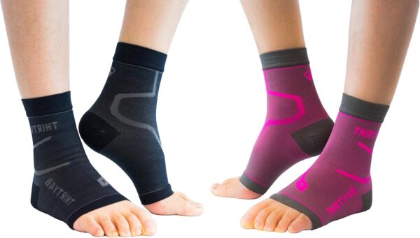 Thirty48 Plantar Fasciitis Compression Socks(1 or 2 Pairs), 20-30 mmHg Foot Compression Sleeves for Ankle\/Heel Support, Increase Blood Circulation, Relieve Arch Pain, Reduce Foot Swelling