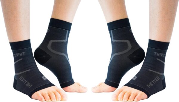 Thirty48 Plantar Fasciitis Compression Socks(1 or 2 Pairs), 20-30 mmHg Foot Compression Sleeves for Ankle\/Heel Support, Increase Blood Circulation, Relieve Arch Pain, Reduce Foot Swelling