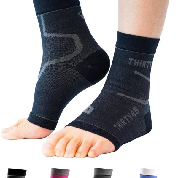 Thirty48 Plantar Fasciitis Compression Socks(1 or 2 Pairs), 20-30 mmHg Foot Compression Sleeves for Ankle\/Heel Support, Increase Blood Circulation, Relieve Arch Pain, Reduce Foot Swelling
