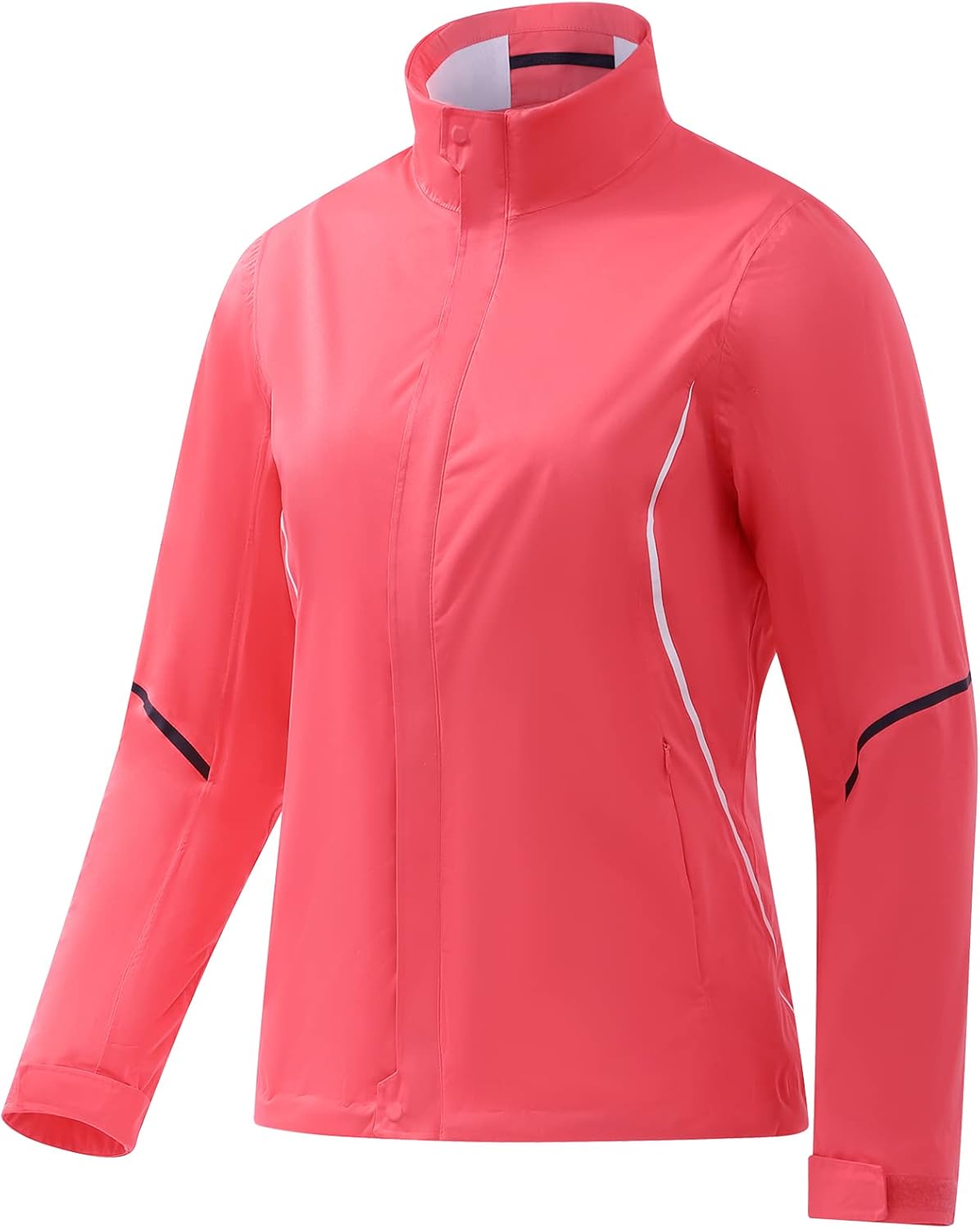TOWN&FIELD Golf Rain Jacket for Women Waterproof, Breathable, Windbreaker Rain Coat for Running Hiking Cycling