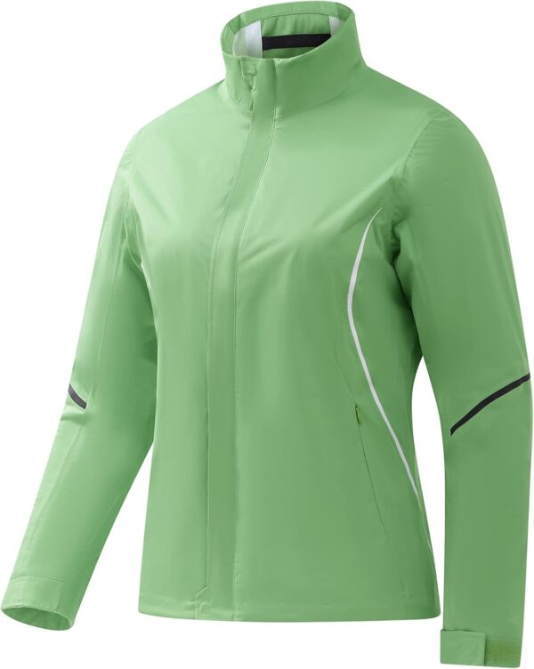 TOWN&FIELD Golf Rain Jacket for Women Waterproof, Breathable, Windbreaker Rain Coat for Running Hiking Cycling
