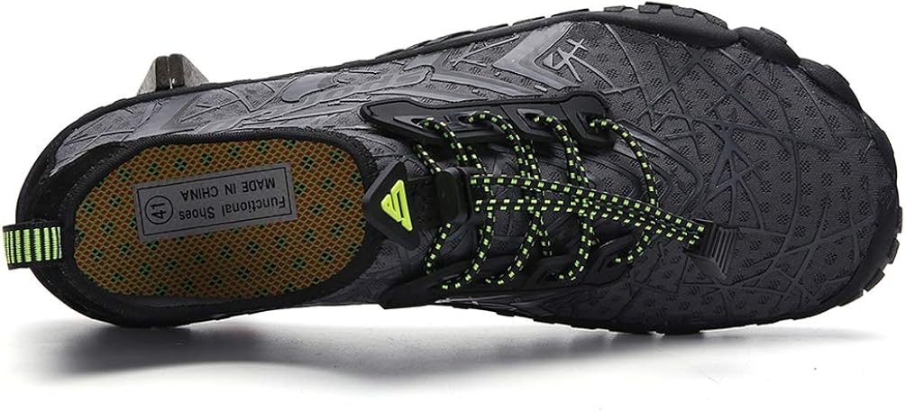 UBFEN Mens Womens Water Shoes Aqua Shoes Swim Shoes Beach Sports Quick Dry Barefoot for Boating Fishing Diving Surfing with Drainage Driving Yoga Upstream