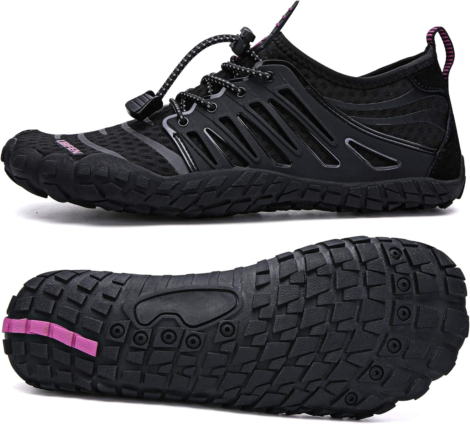 UBFEN Mens Womens Water Shoes Aqua Shoes Swim Shoes Beach Sports Quick Dry Barefoot for Boating Fishing Diving Surfing with Drainage Driving Yoga Upstream