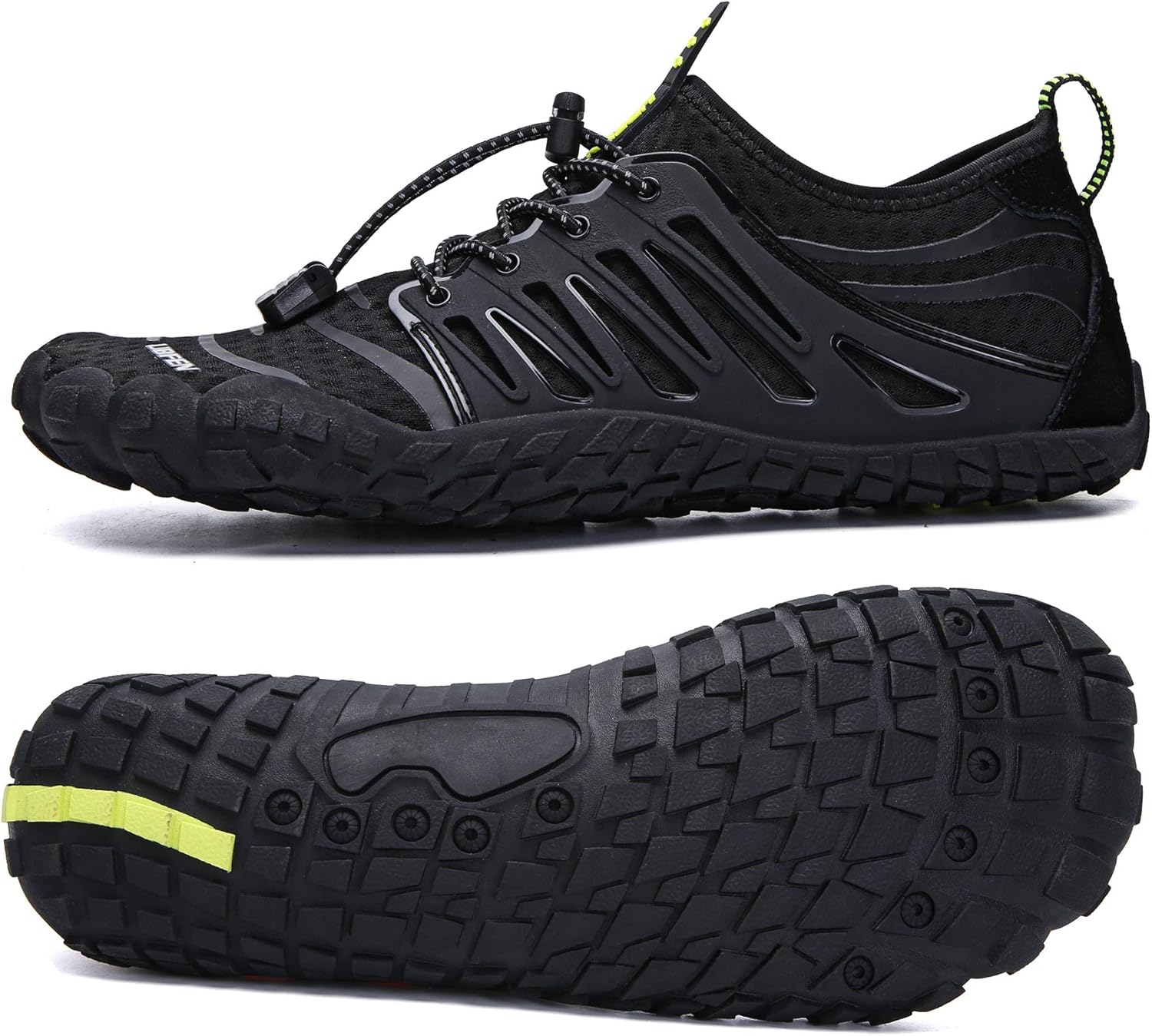 UBFEN Mens Womens Water Shoes Aqua Shoes Swim Shoes Beach Sports Quick Dry Barefoot for Boating Fishing Diving Surfing with Drainage Driving Yoga Upstream