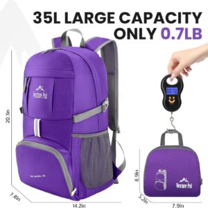 Venture Pal 35L Ultralight Lightweight Packable Foldable Travel Camping Hiking Outdoor Sports Backpack Daypack