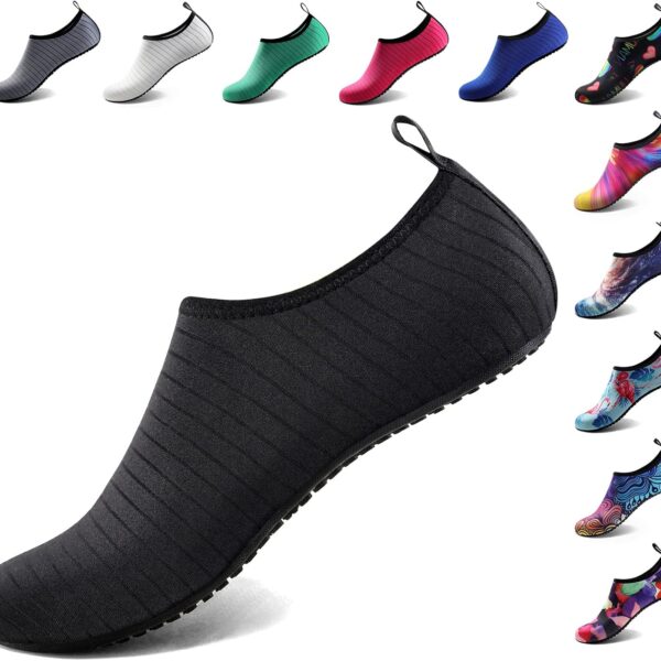 Water Shoes for Women Men Quick-Dry Aqua Socks Swim Beach Barefoot Yoga Exercise Wear Sport Accessories Pool Camping Must Haves Adult Youth Size