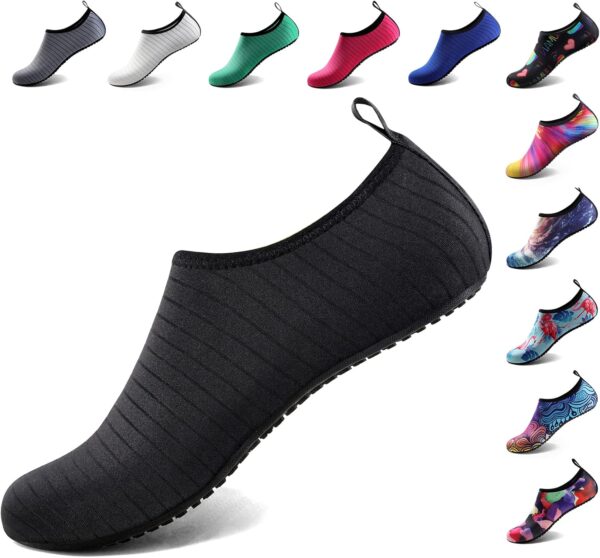Water Shoes for Women Men Quick-Dry Aqua Socks Swim Beach Barefoot Yoga Exercise Wear Sport Accessories Pool Camping Must Haves Adult Youth Size