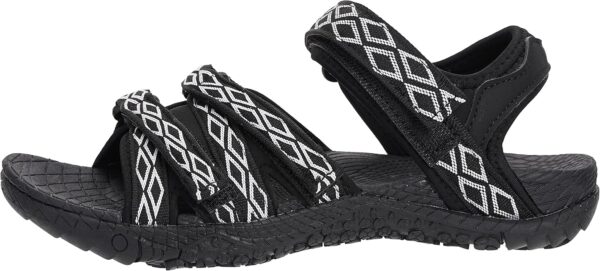 WHITIN Women\u2019s Hiking Sandals with Arch Support | Adjustable Hook and Loop Straps | Durable Sport Sandals for Outdoor Adventure