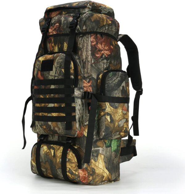 WintMing 70L Camping Hiking Backpack Molle Rucksack Waterproof Traveling Daypack