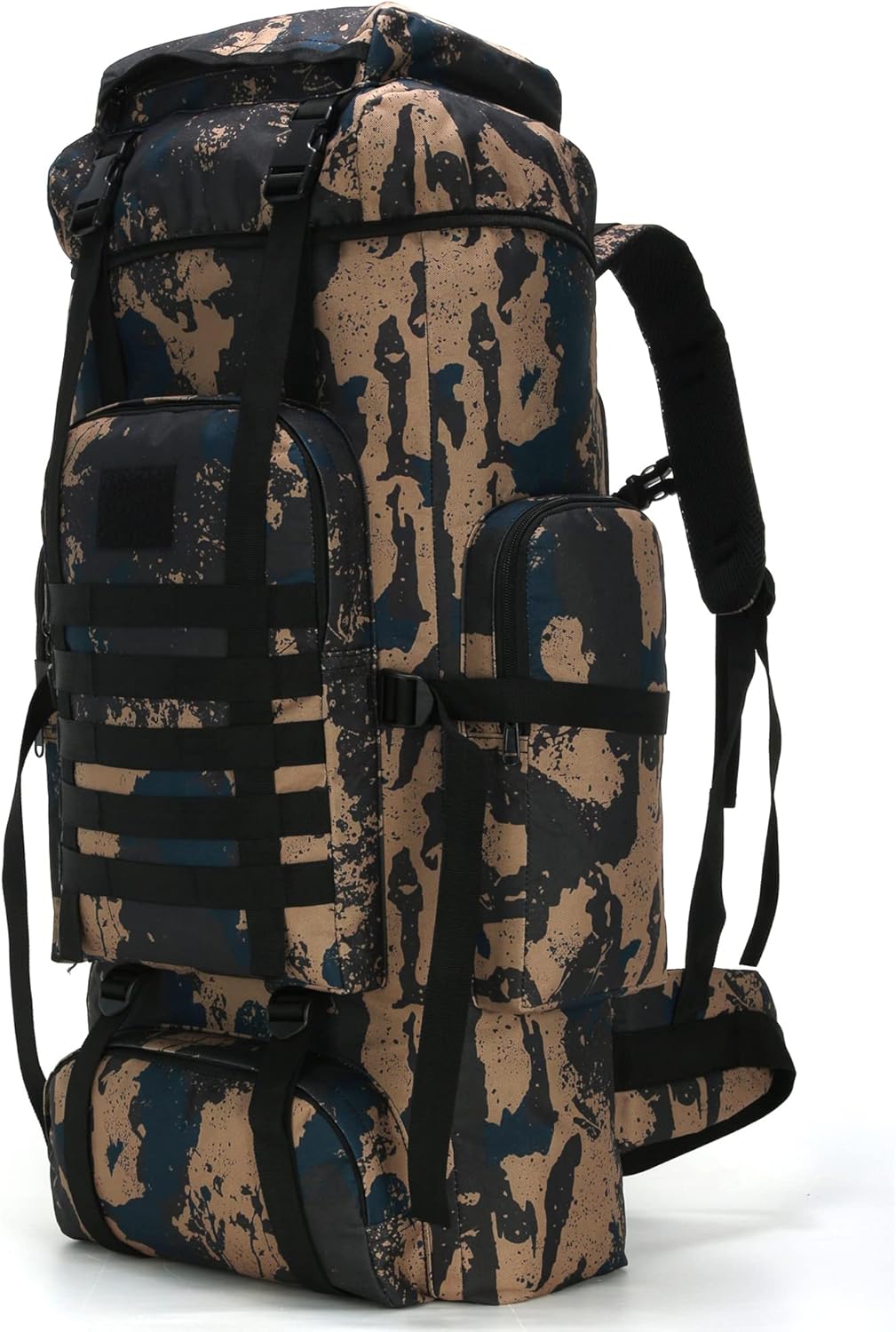 WintMing 70L Camping Hiking Backpack Molle Rucksack Waterproof Traveling Daypack