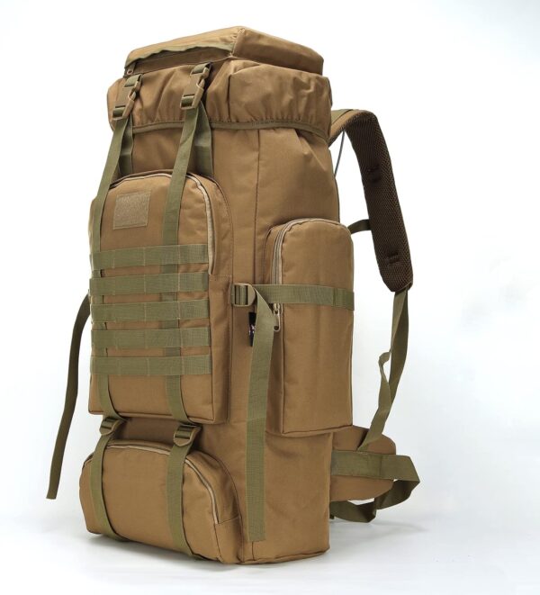 WintMing 70L Camping Hiking Backpack Molle Rucksack Waterproof Traveling Daypack