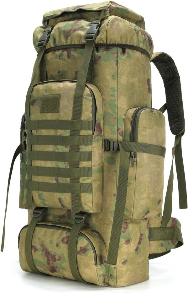 WintMing 70L Camping Hiking Backpack Molle Rucksack Waterproof Traveling Daypack