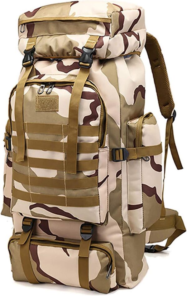 WintMing 70L Camping Hiking Backpack Molle Rucksack Waterproof Traveling Daypack