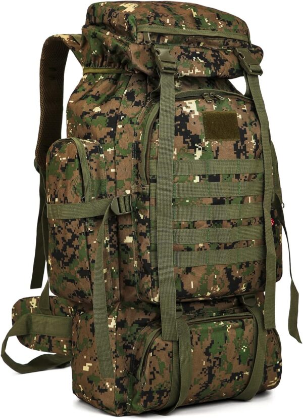 WintMing 70L Camping Hiking Backpack Molle Rucksack Waterproof Traveling Daypack